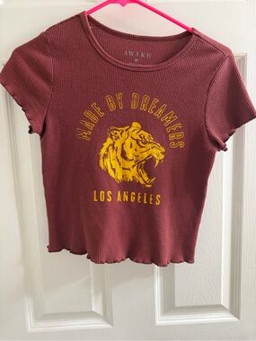 Awake Ribbed Baby Shirt Tee Made Vy Dreamers Los Angeles LA Medium M